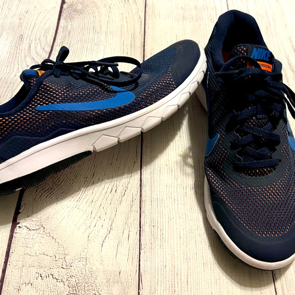 Nike Other - Nike Running Shoes, Blue and Orange Nike Sneakers, Youth Nike Shoes